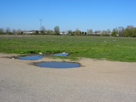 Waterford Drive-In Theatre - Now An Empty Lot - Photo From Water Winter Wonderland (newer photo)